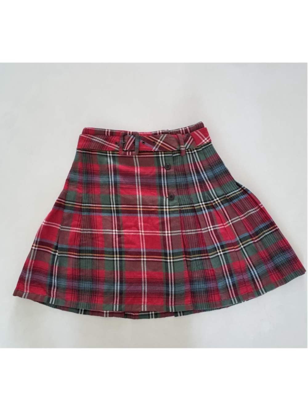 Vintage Express Plaid Pleated Skirt Size S